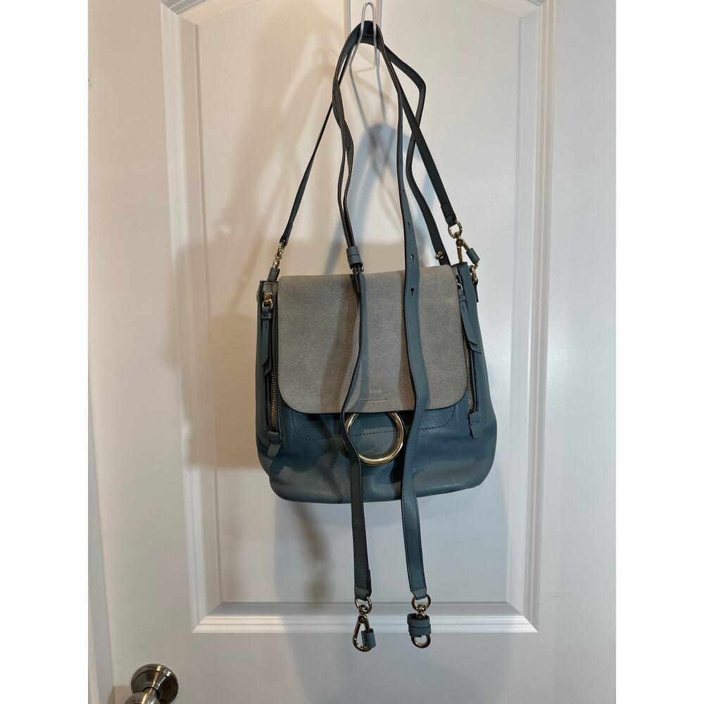 Chloe Faye Small Leather/Suede Backpack EUC - Picture 10 of 10